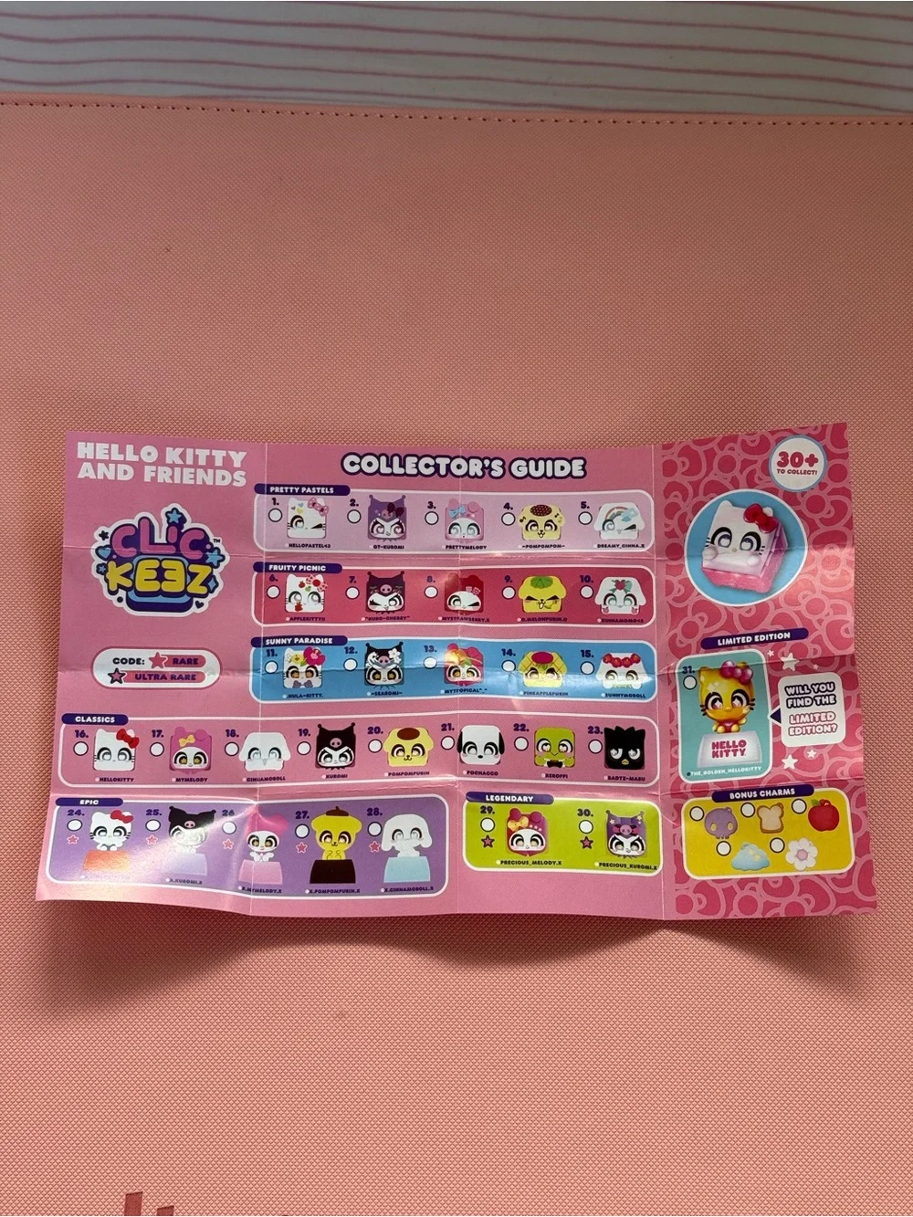 Hello Kitty and Friends Clicker Clic Keez 3-Pack Fidget Click Toy NEW NWT